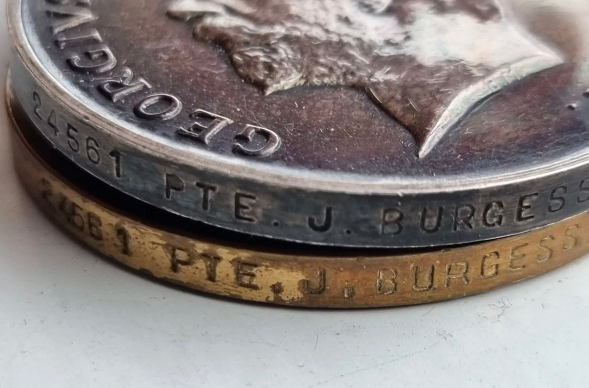 SOLD! Boer War Queen’s South Africa Medal & WW1 Medal Group to Joseph Burgess, Younghusbands Horse & Kings Shropshire Light Infantry- WIA