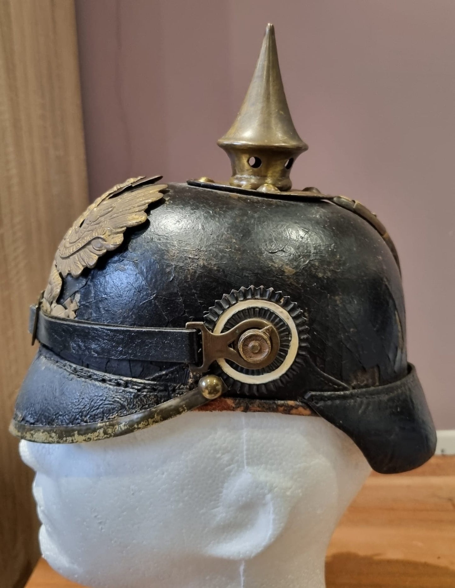 SOLD! WW1 Imperial German M1895 Prussian Enlisted Man’s Pickelhaube