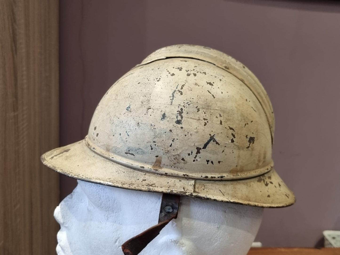 SOLD! WW1 French Red Cross Medic’s M15 ‘Adrian’ Helmet