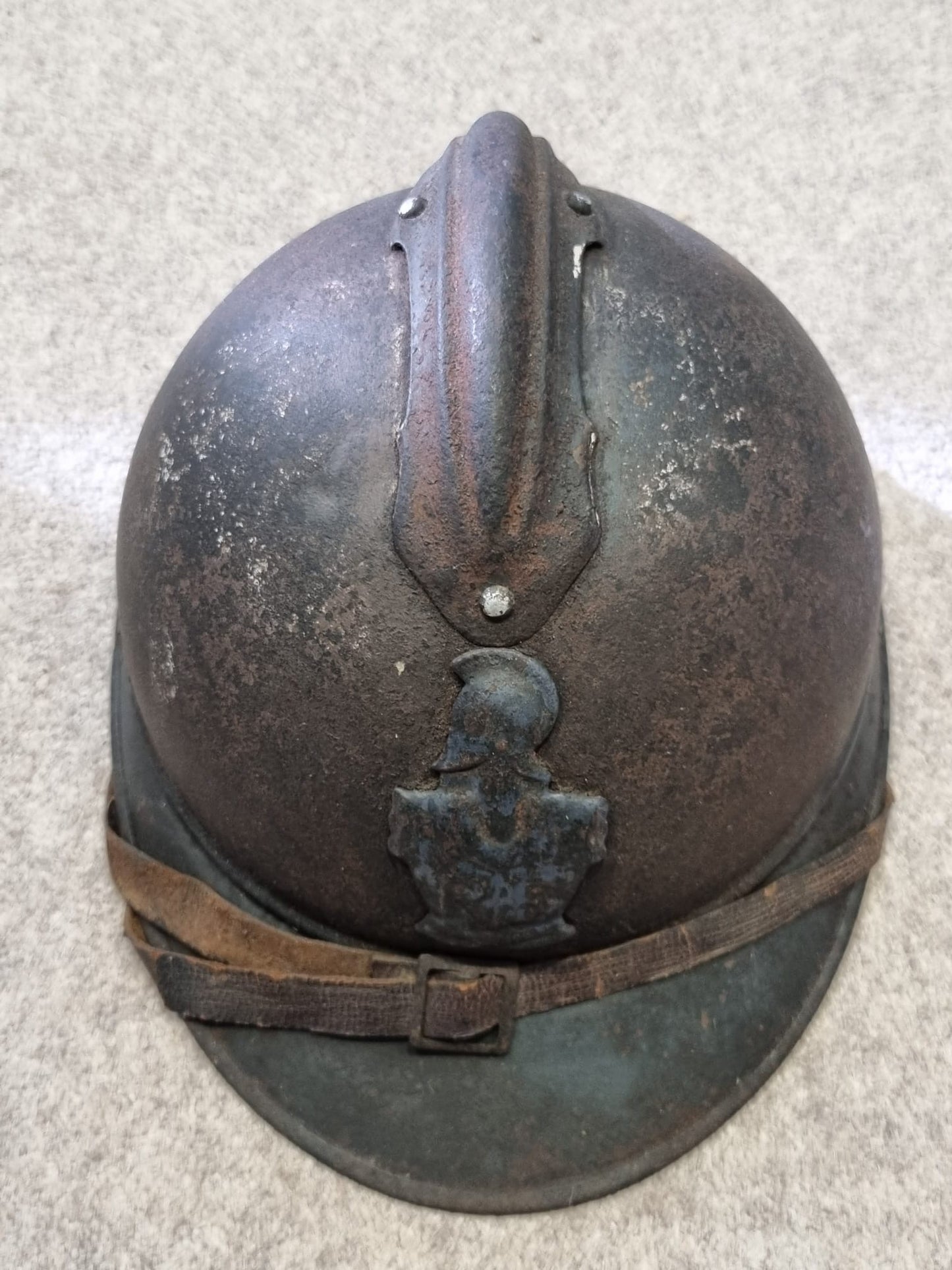 SOLD! WW1 French Engineers M15 ‘Adrian’ Helmet- Named