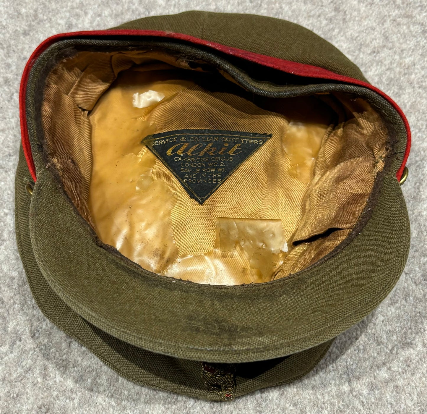Interwar to WW2 British Army General’s Visor Cap