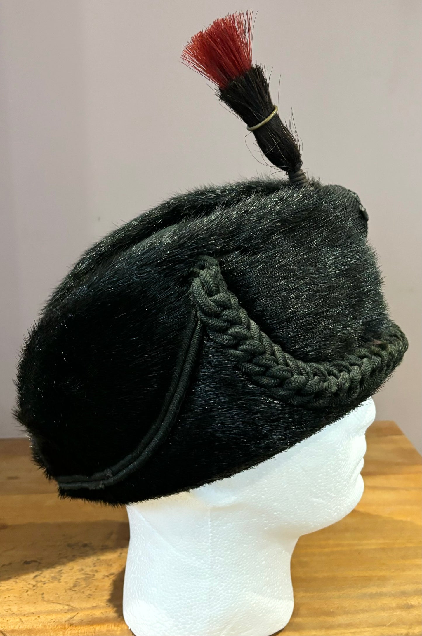 SOLD! Pre-WW1 Buckinghamshire Battalion (Ox and Bucks Light Infantry) Sealskin OR’s Rifles Busby