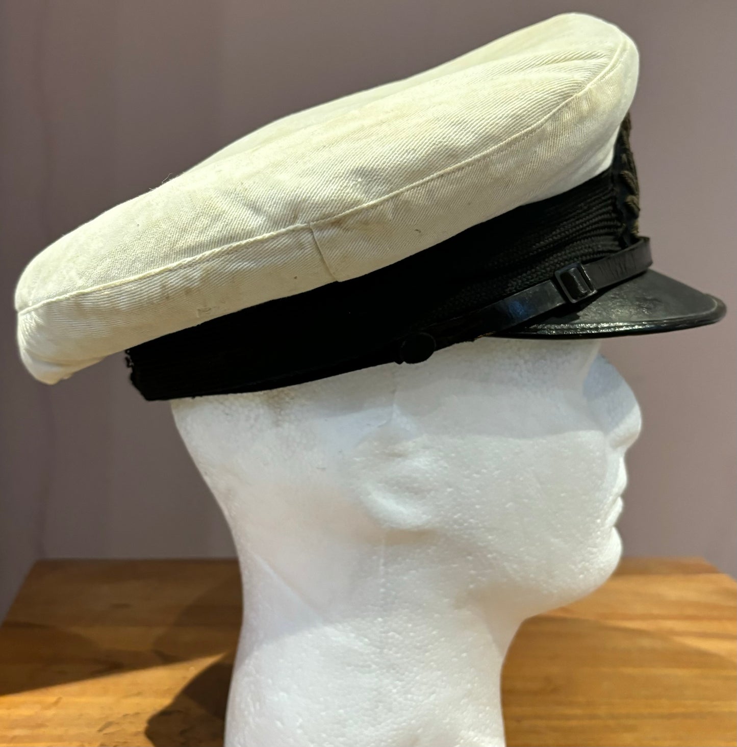 SOLD! WW1 Royal Navy Officer’s Visor Cap with Cover
