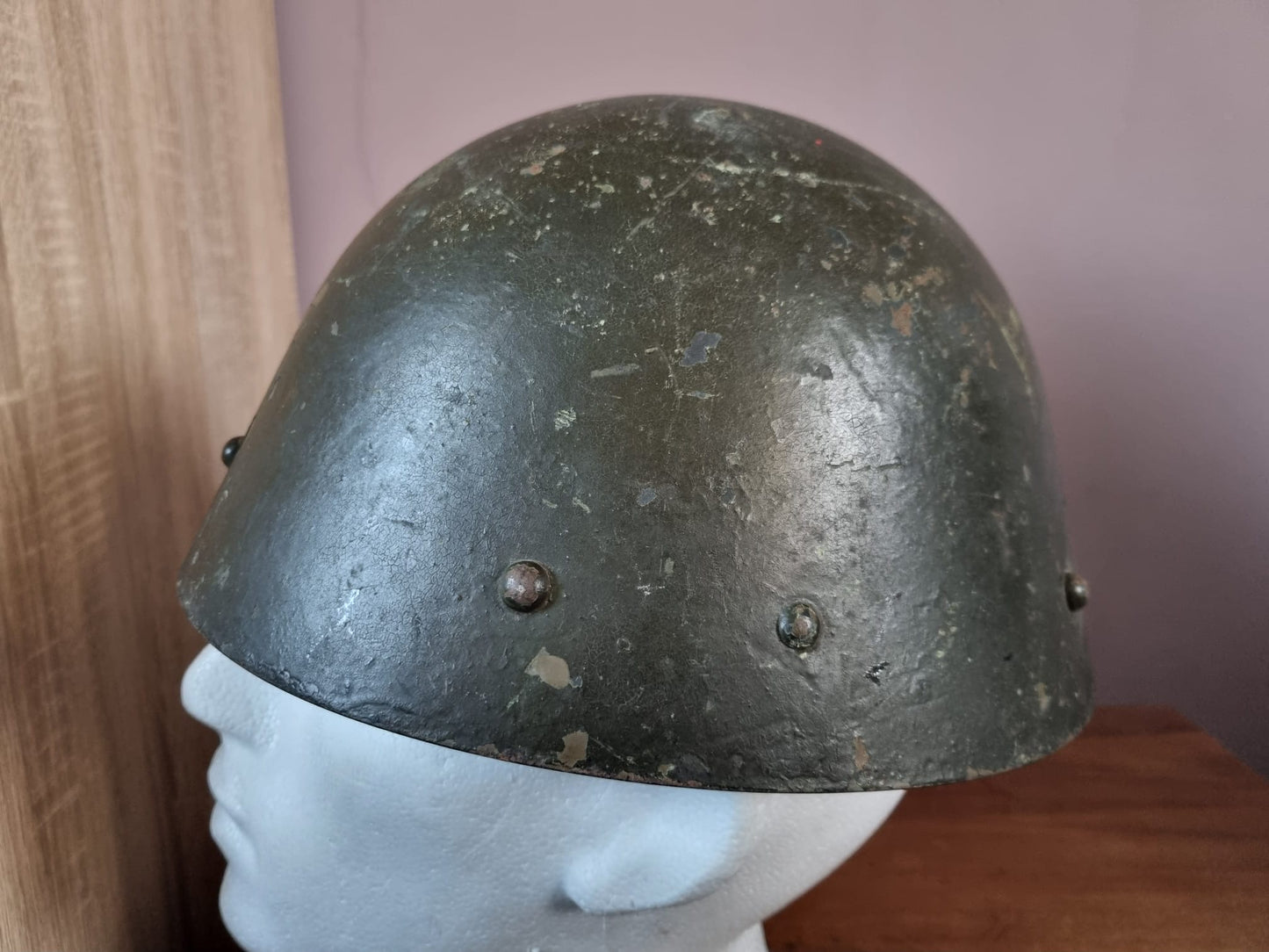 Spanish Civil War used Czech Vz32 Helmet