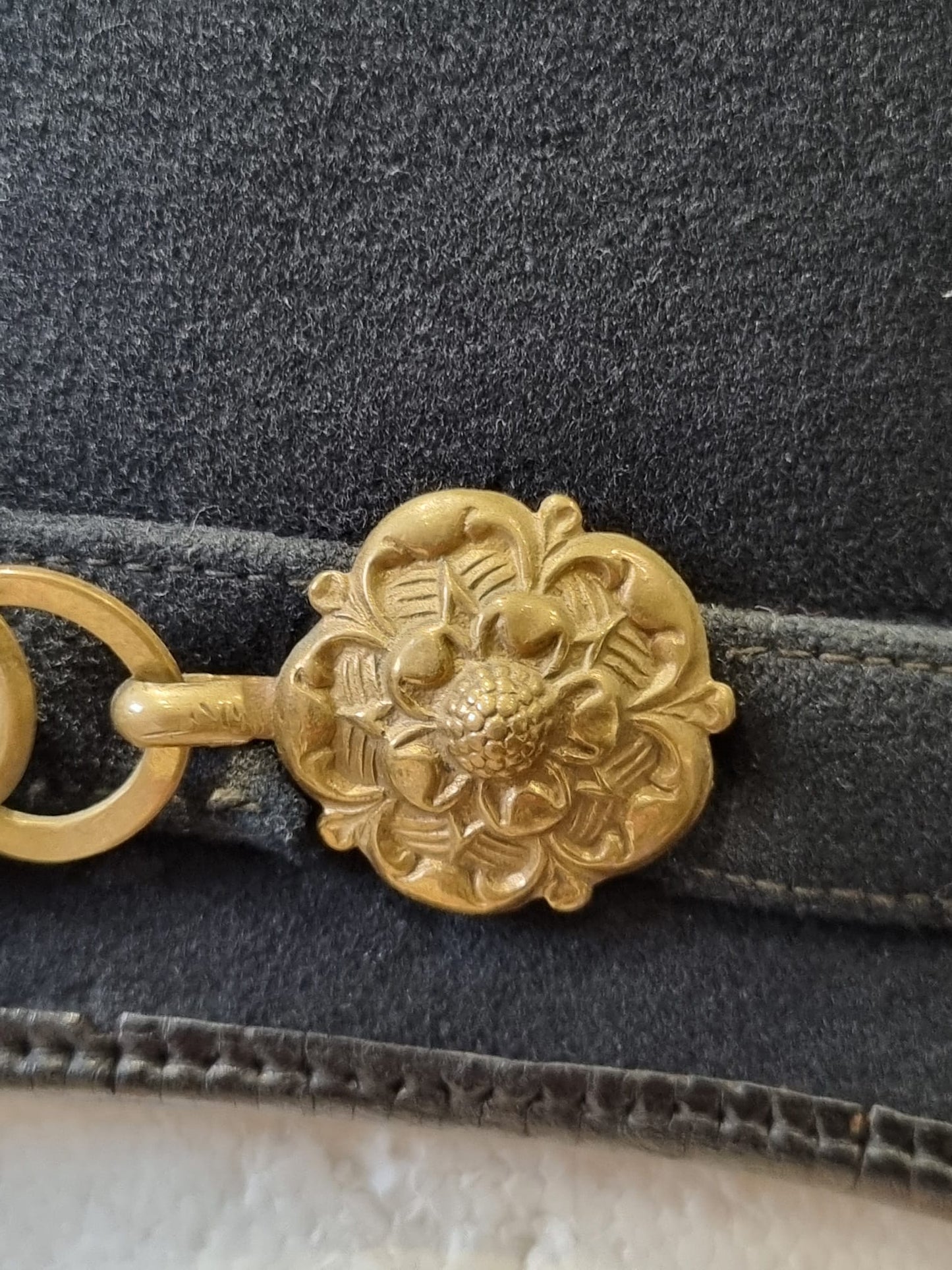 SOLD! Pre WW1 (Edwardian) Gloucestershire Regiment Enlisted Man's Home Service Helmet, Dated 1910