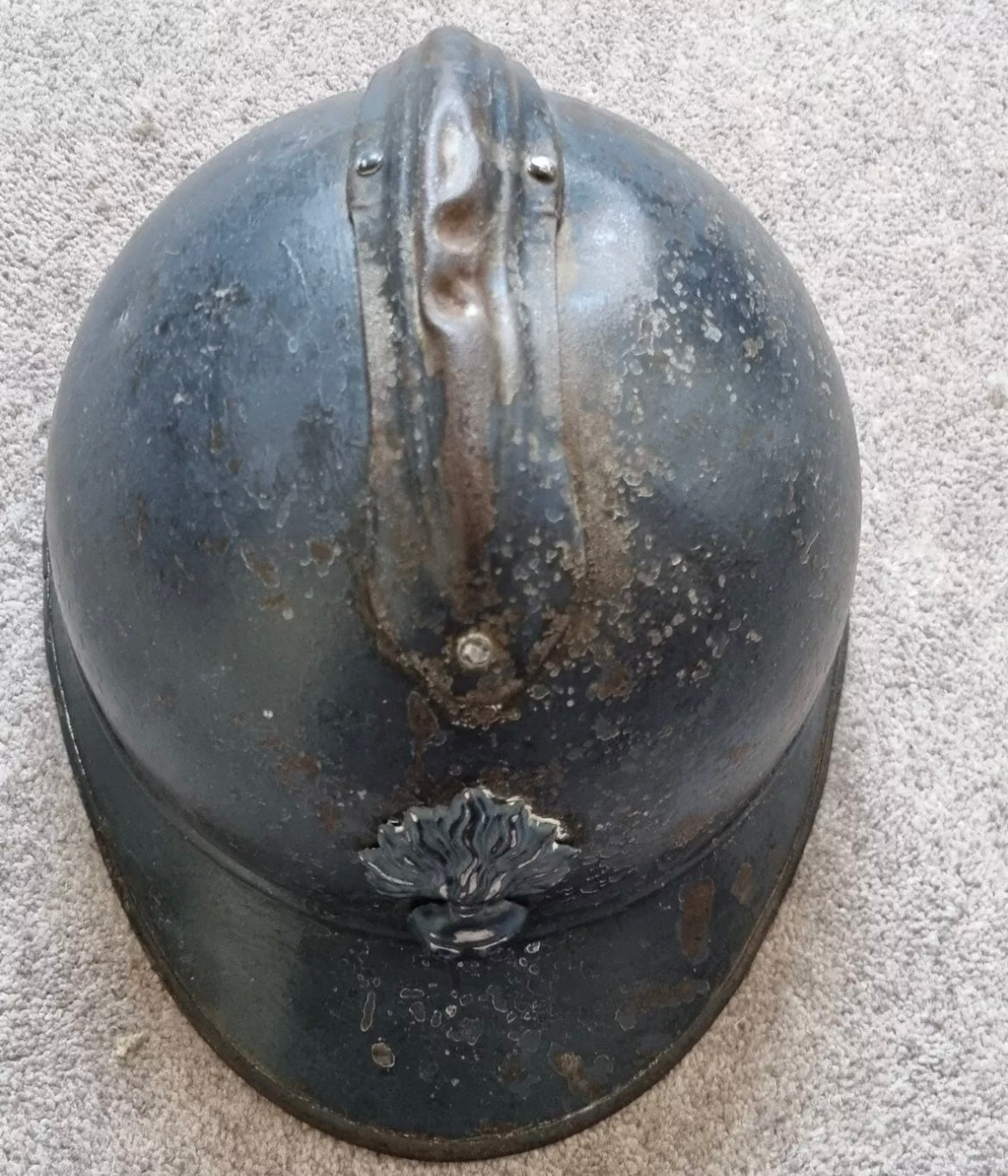 SOLD! WW1 French Infantry M15 Adrian Helmet