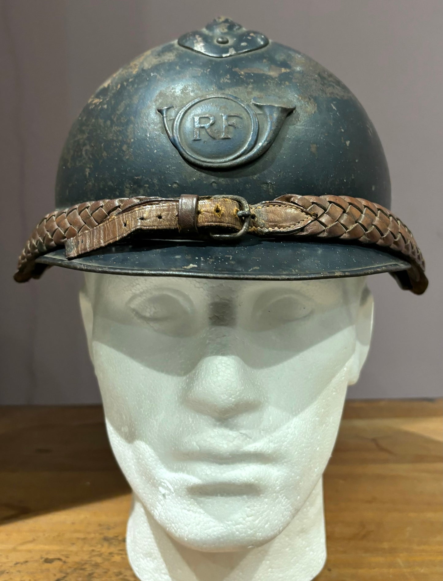 WW1 French Chasseur Officer’s M15 ‘Adrian’ Helmet