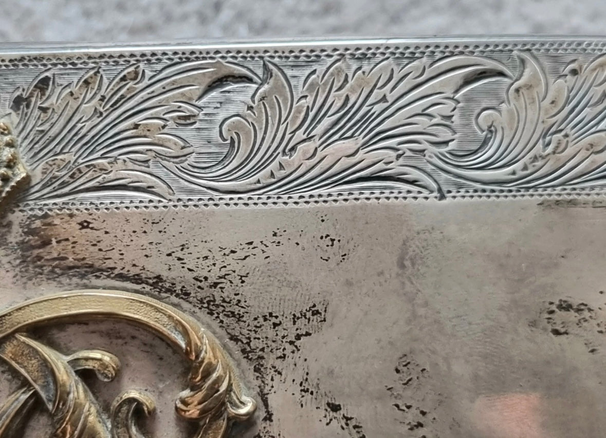 SOLD! Fantastic Victorian British Army Solid Silver Dress Crossbelt & Pouch