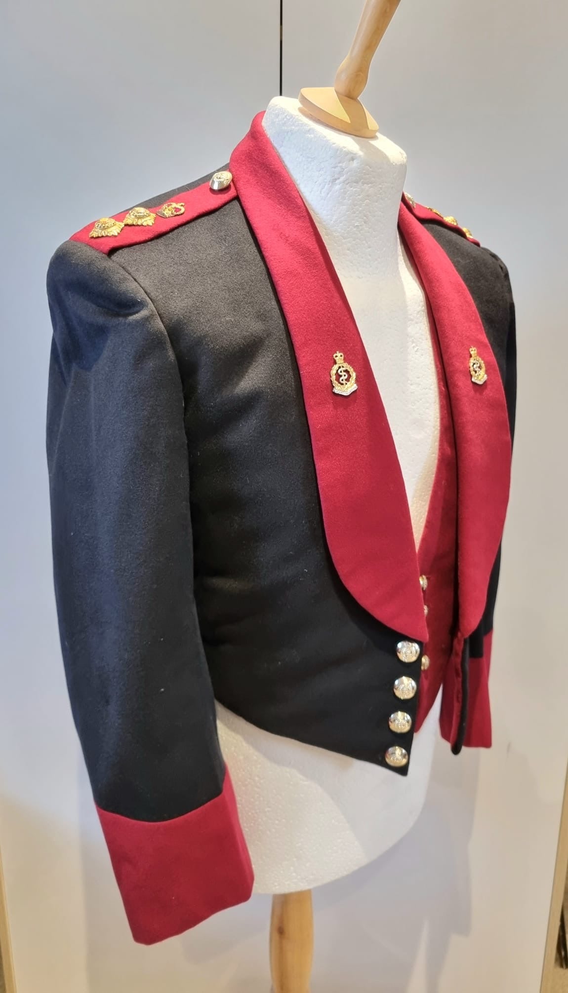 SOLD! 1964 Dated, British Army, Royal Army Medical Corps Colonel’s Mess Dress Jacket and Waistcoat.