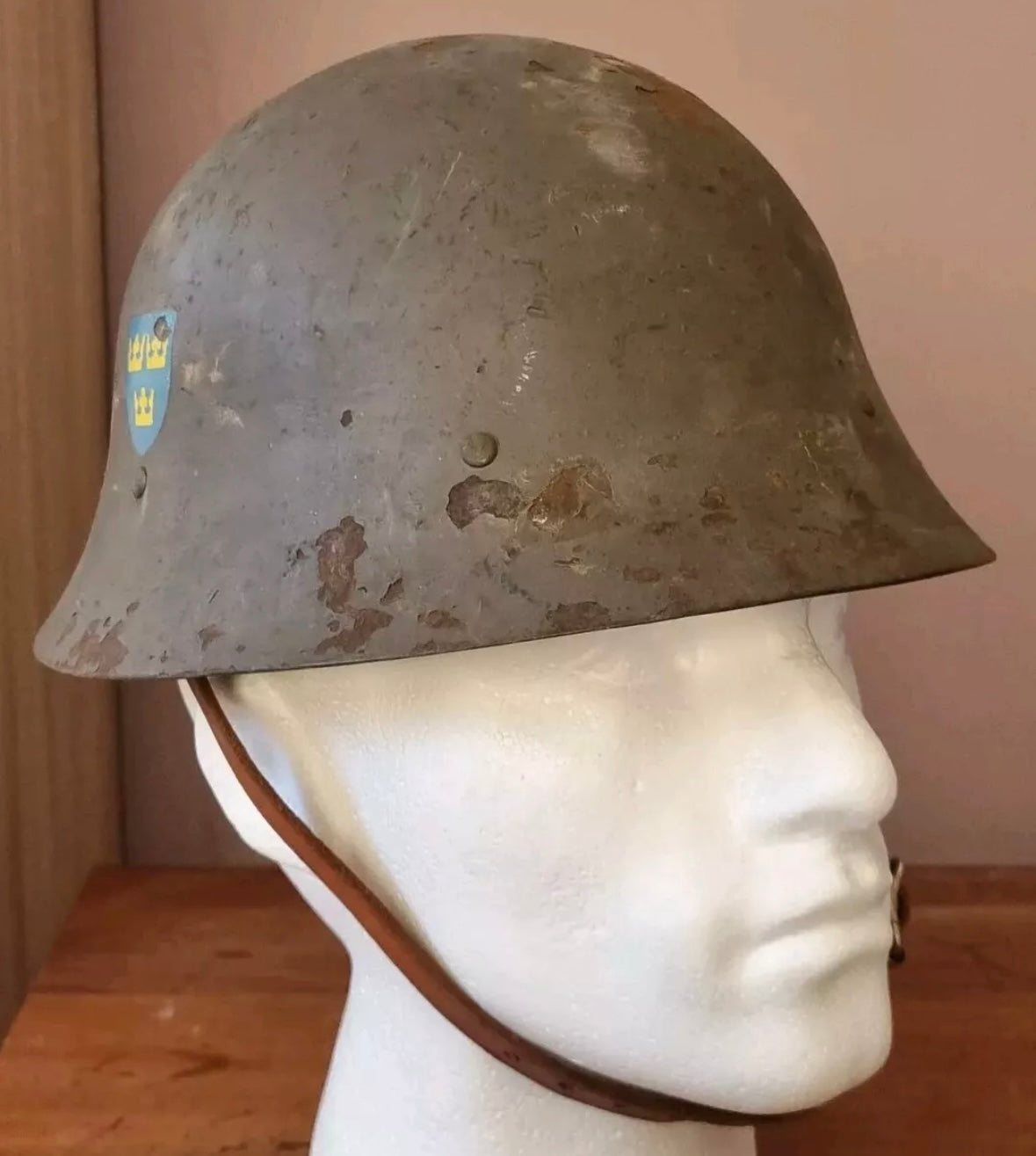 WW2 Swedish Army M26 Helmet
