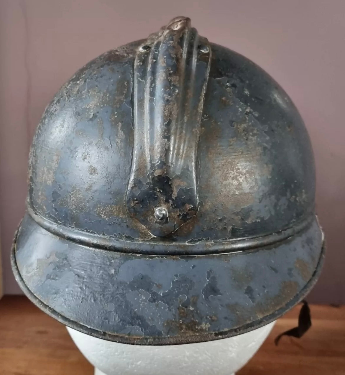 SOLD! WW1 French Infantry M15 Adrian Helmet