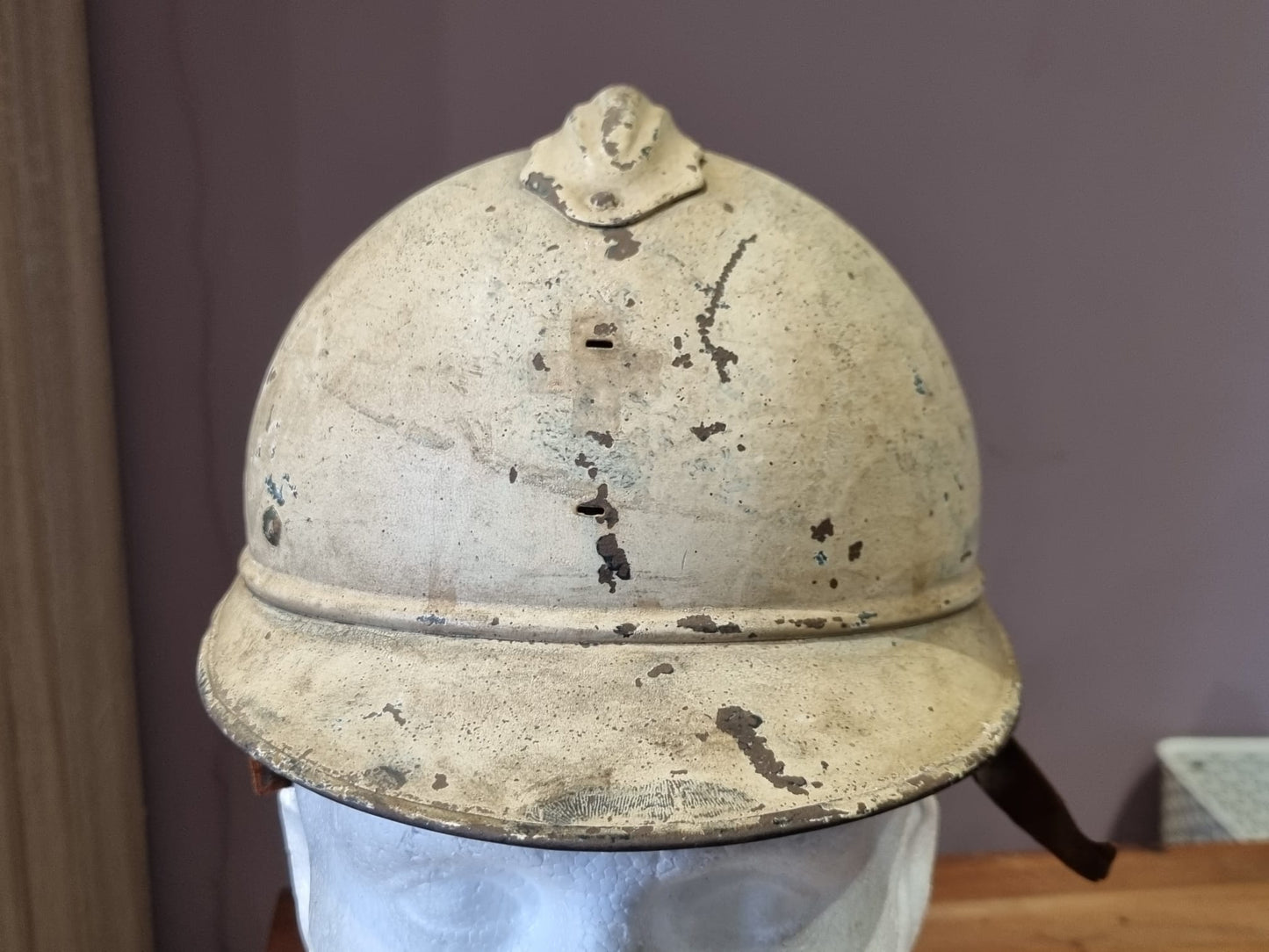 SOLD! WW1 French Red Cross Medic’s M15 ‘Adrian’ Helmet