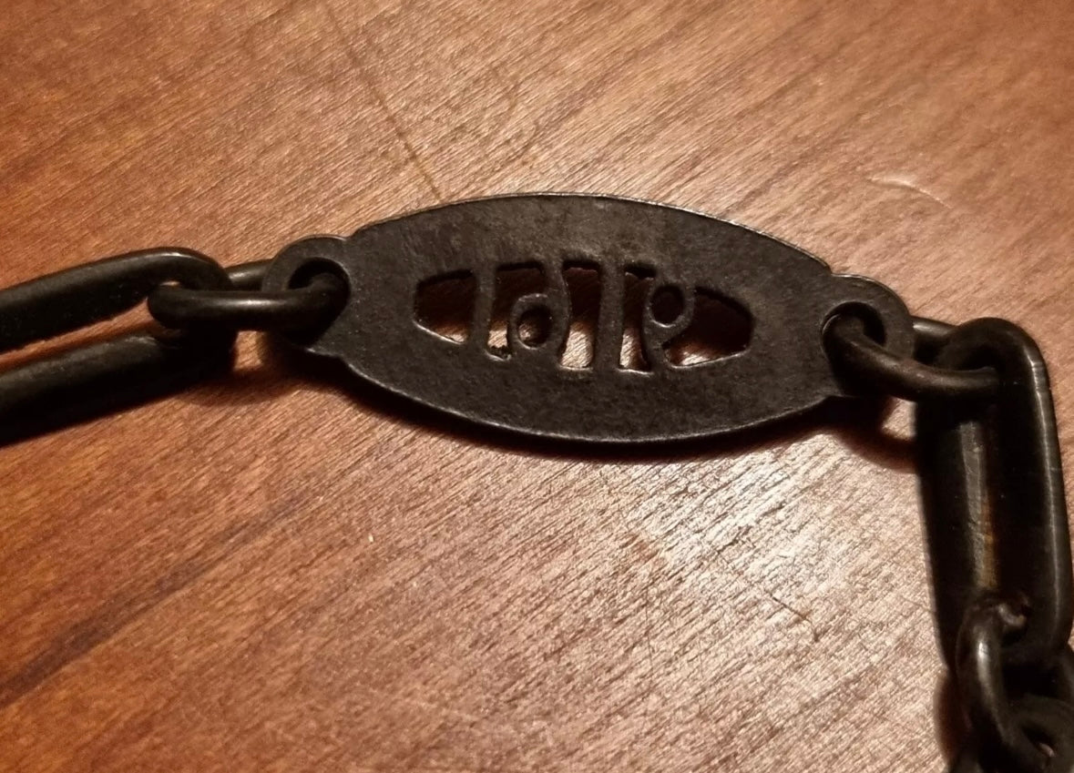 SOLD! WWI Imperial German Iron Watch Chain 'Gold Zur Wehr Eisen Zur Ehr'