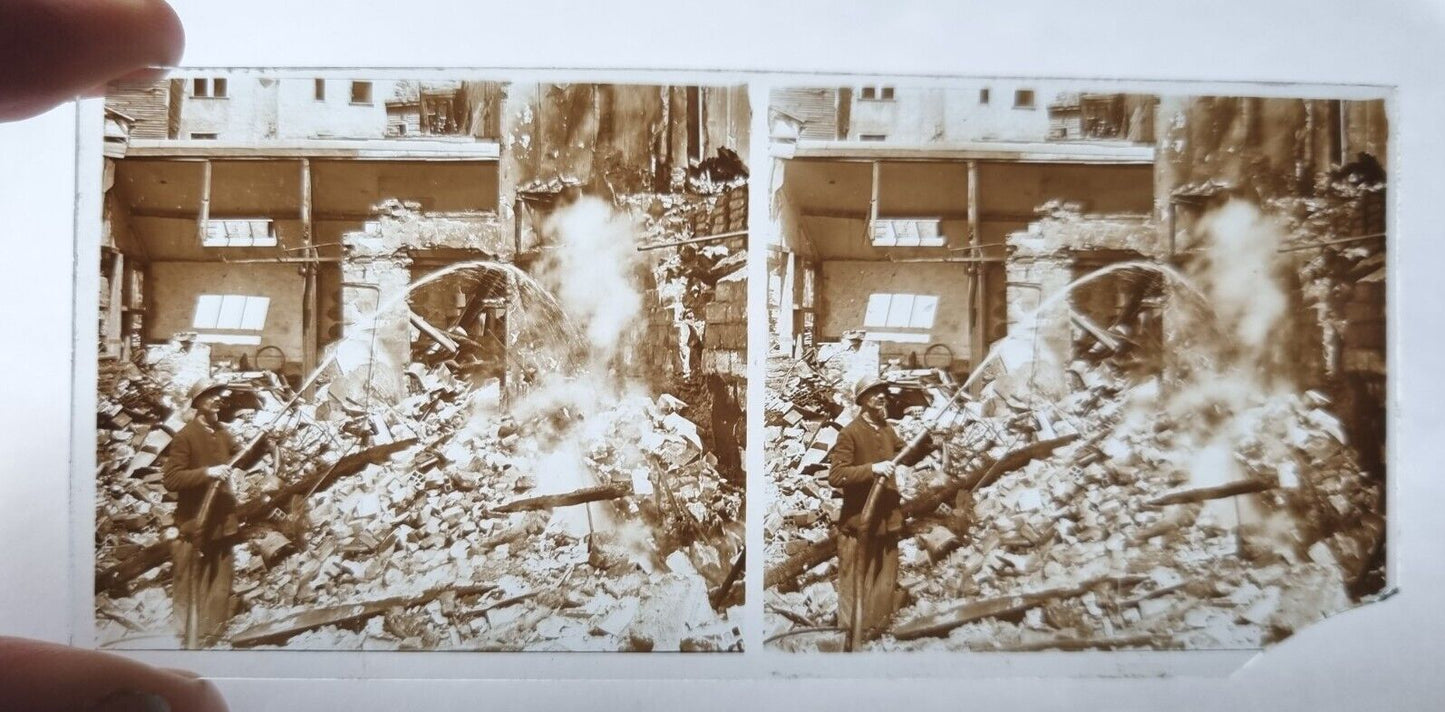 SOLD! Unpublished Military Amateur WW1 Glass Stereoview Collection- 133 Slides