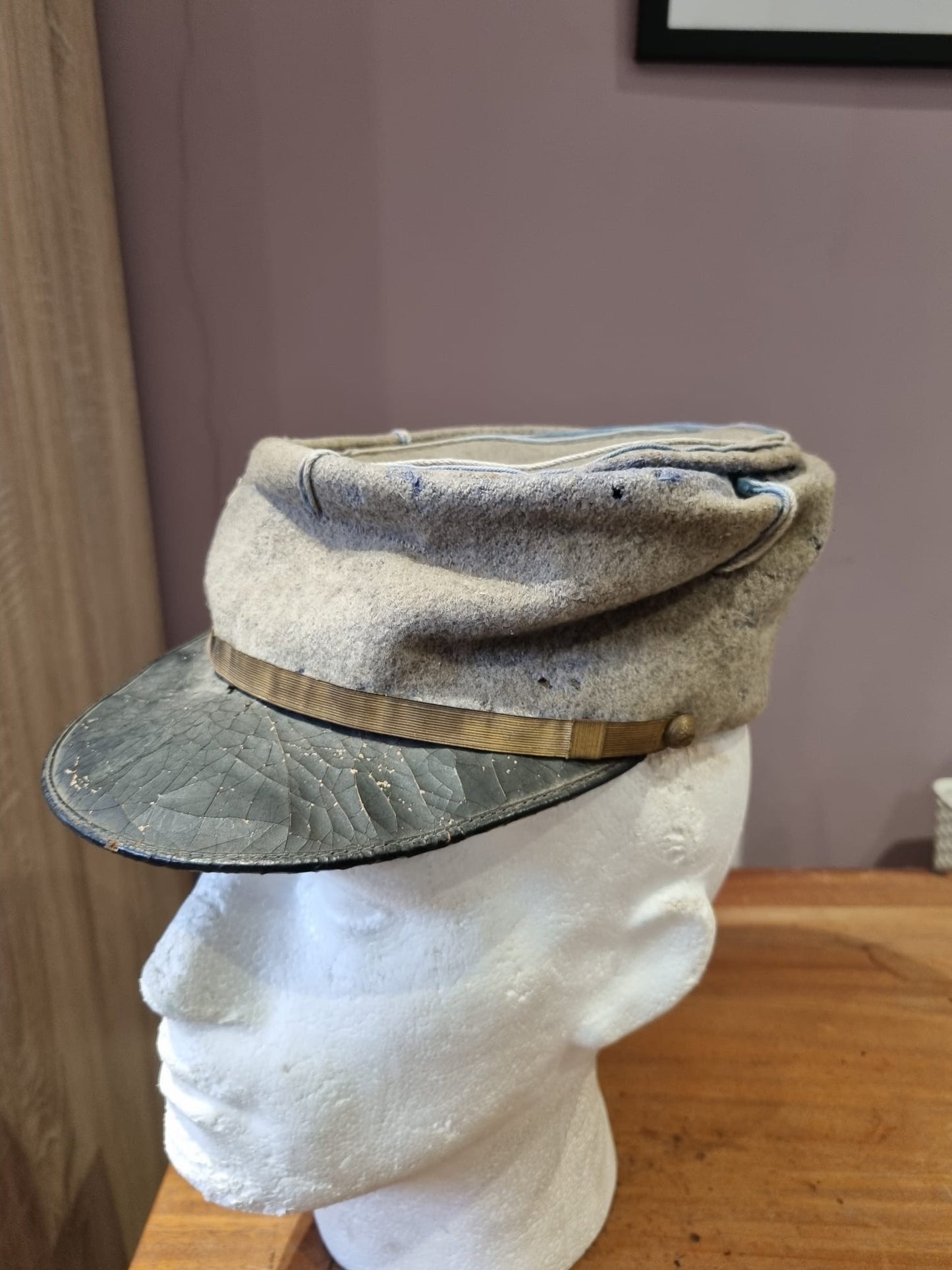 SOLD! WW1 French Infantry Officer’s Faded Horizon Blue Kepi