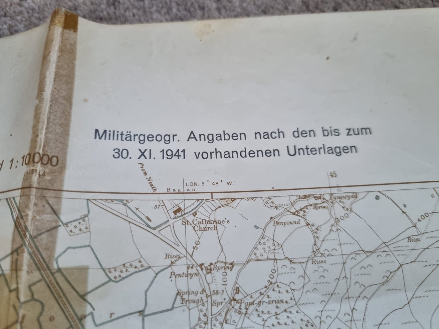 SOLD! WW2 German M35 Map Case and Maps