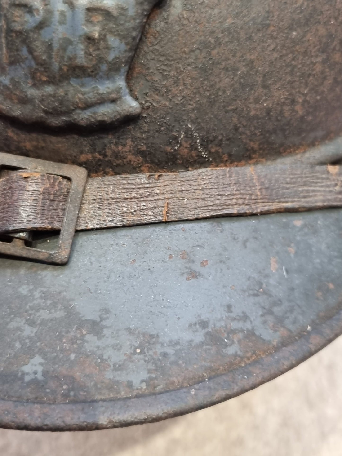 SOLD! WW1 French Engineers M15 ‘Adrian’ Helmet- Named