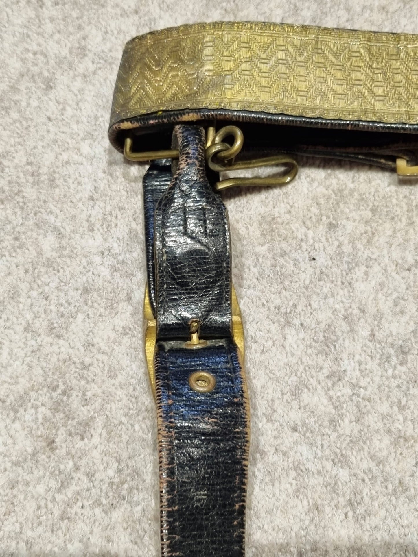 SOLD! Victorian Royal Artillery Officer’s Full Dress Belt and Hanger