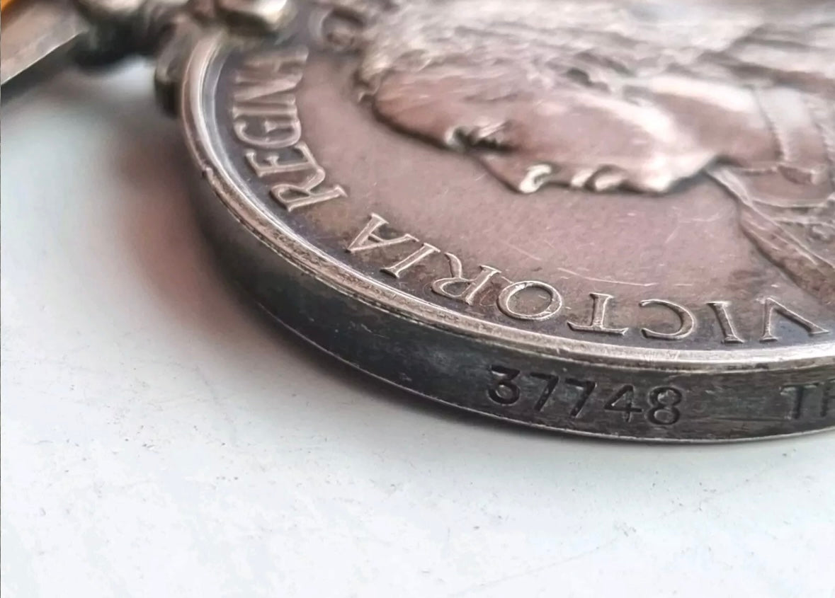 SOLD! Boer War Queen’s South Africa Medal & WW1 Medal Group to Joseph Burgess, Younghusbands Horse & Kings Shropshire Light Infantry- WIA