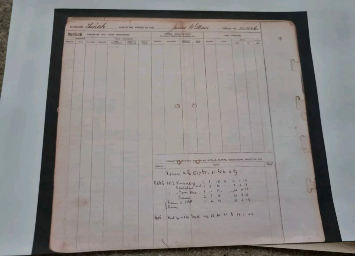 SOLD! WW1 British Medal Duo and Miniatures to Corporal Mechanic James William Finch- RNAS/RAF
