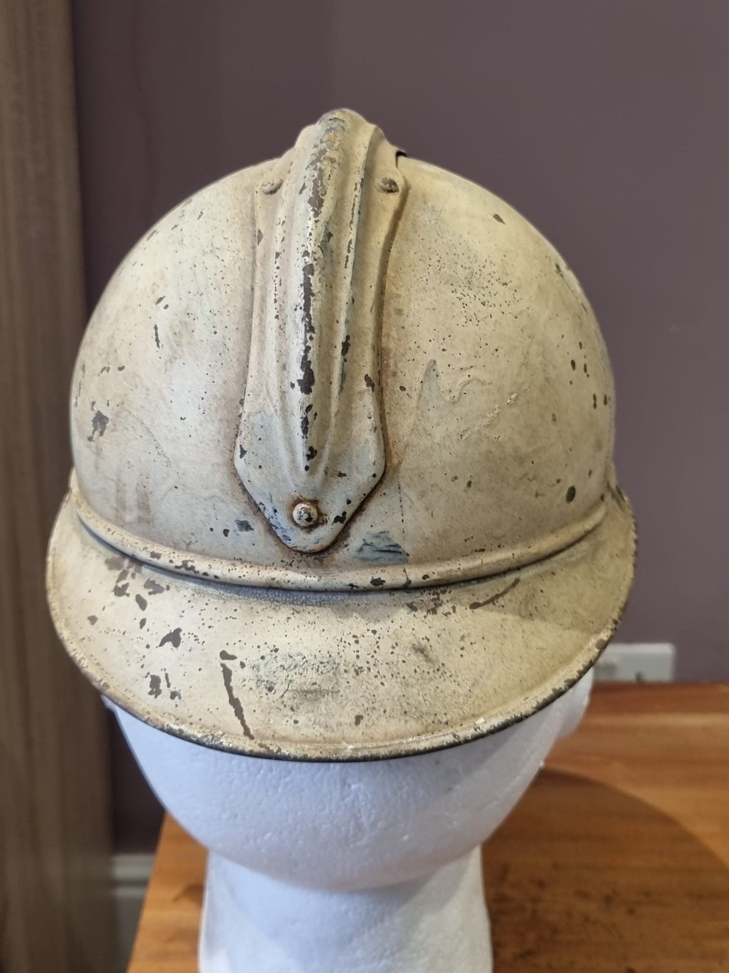 SOLD! WW1 French Red Cross Medic’s M15 ‘Adrian’ Helmet