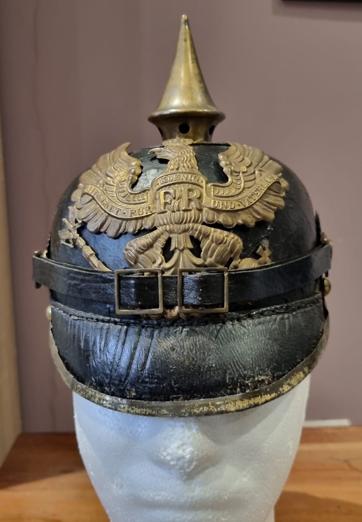 SOLD! WW1 Imperial German M1895 Prussian Enlisted Man’s Pickelhaube