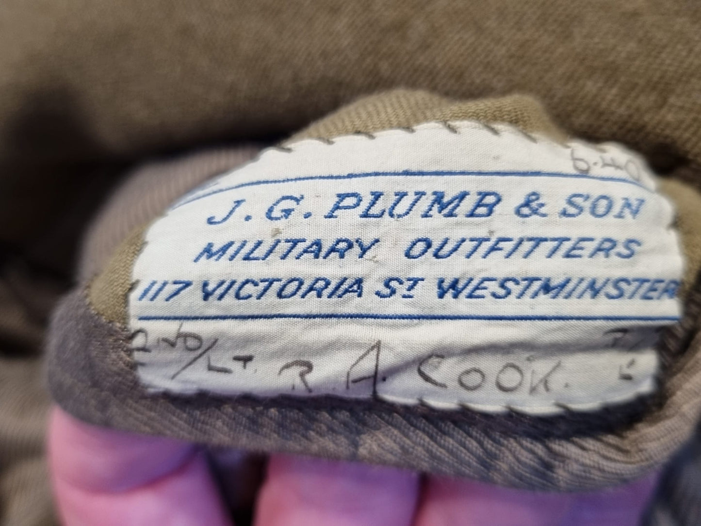 SOLD! WW2 British Army Lieutenant’s Royal Engineers Tunic, Dated 1940
