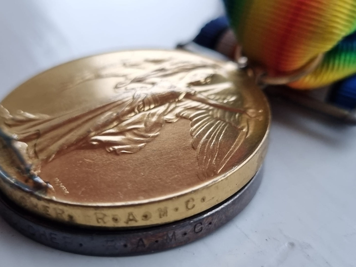 SOLD! WW1 British Medal Duo to Acting Corporal Herbert G Fulcher- Royal Army Medical Corps