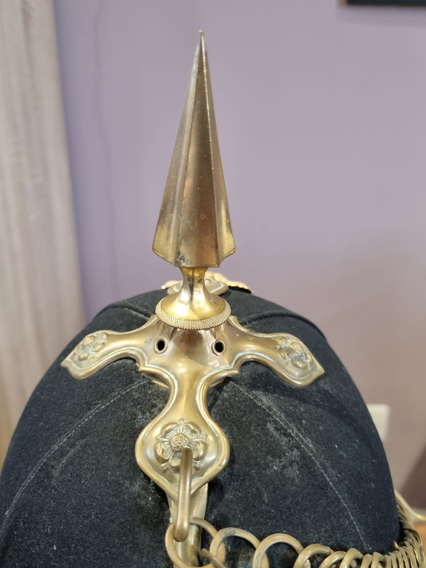 SOLD! Victorian Norfolk Regiment Officer's Home Service Helmet