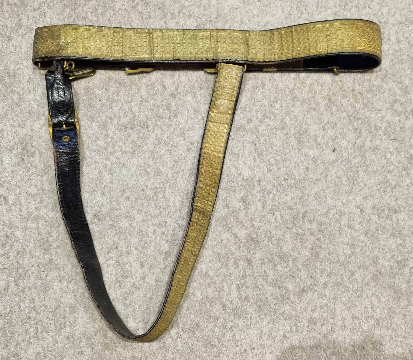 SOLD! Victorian Royal Artillery Officer’s Full Dress Belt and Hanger