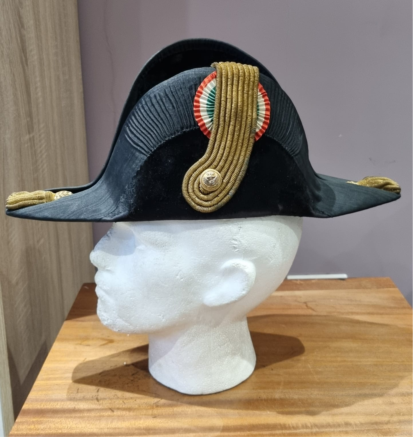 SOLD! Inter War to WW2 Italian Navy Officer’s Bicorne, Regia Marina