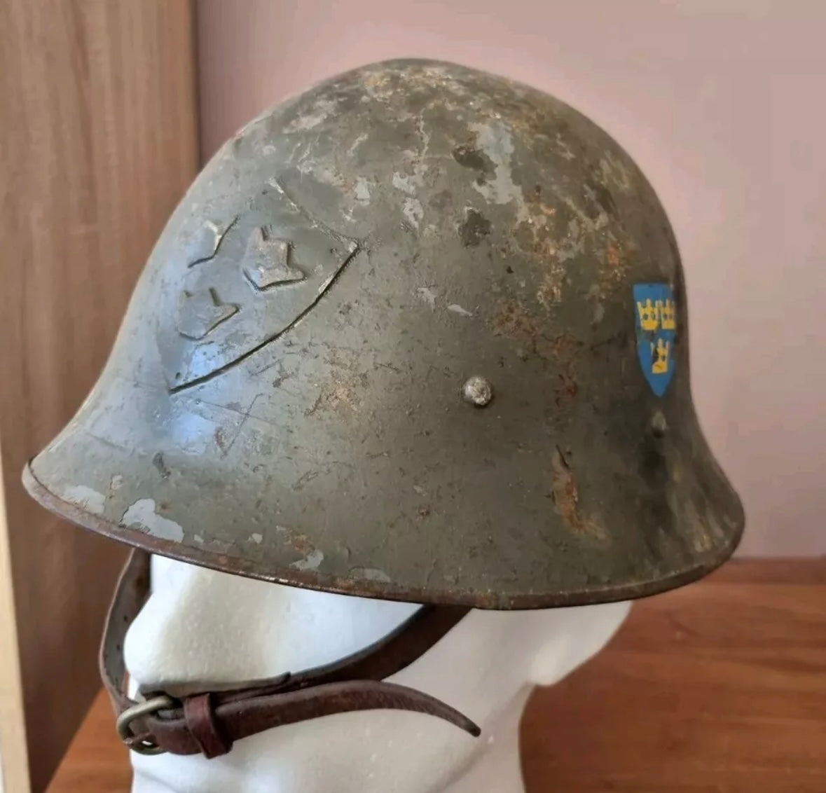 WW2 Swedish M21 (2nd Pattern) Helmet