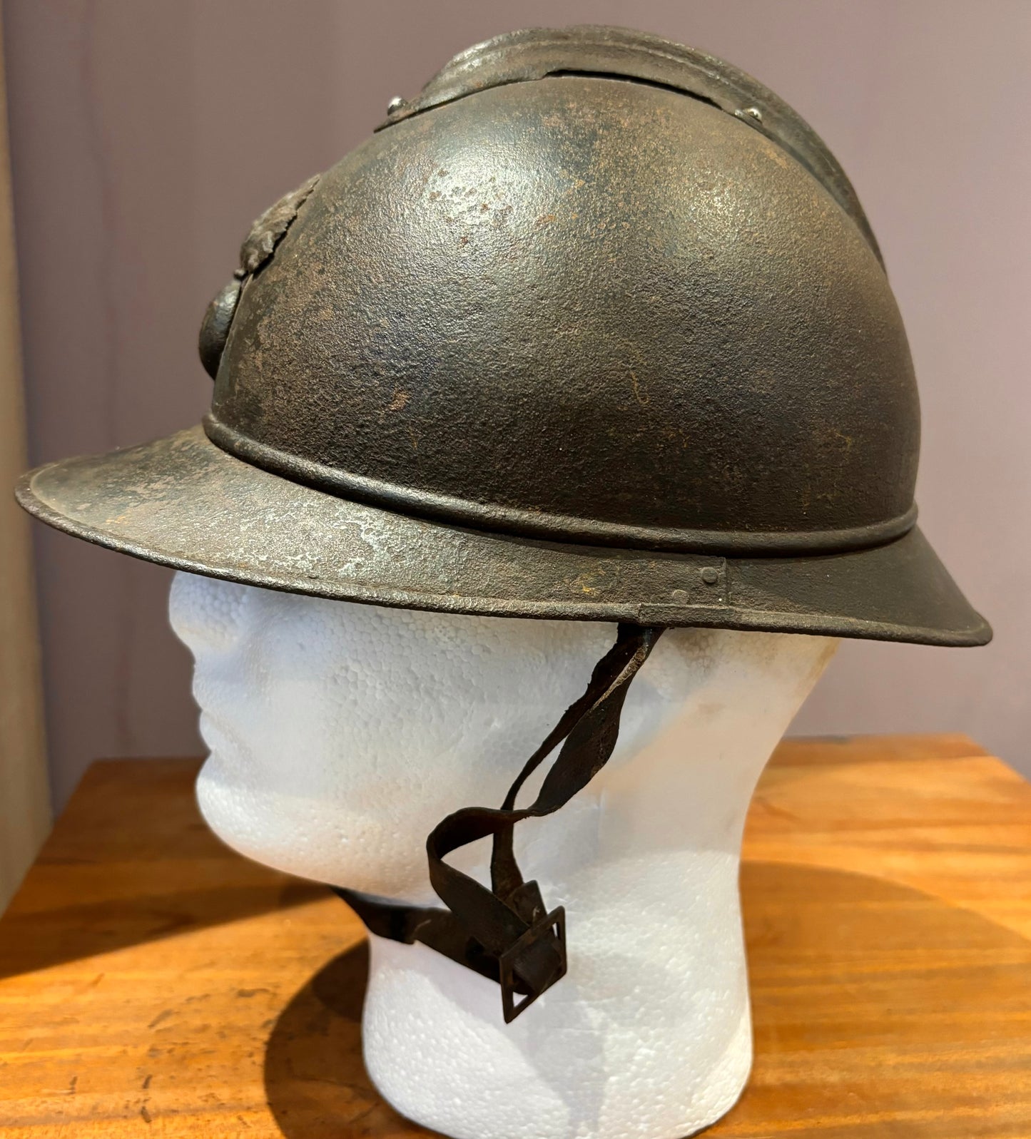 WW1 French Colonial Infantry M15 ‘Adrian’ Helmet