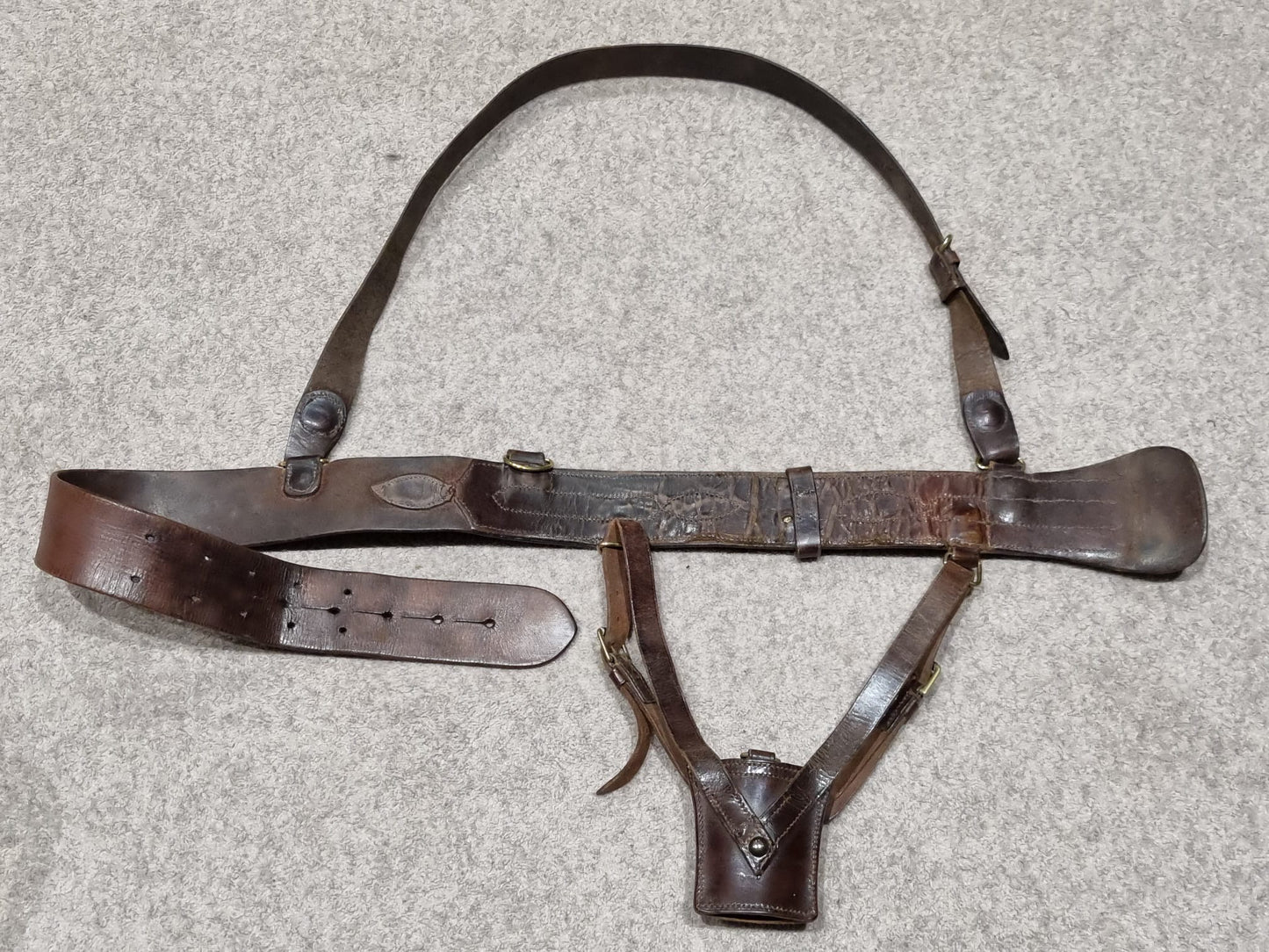 SOLD! WW1 British Officer’s Sam Browne Belt and Sword Frog