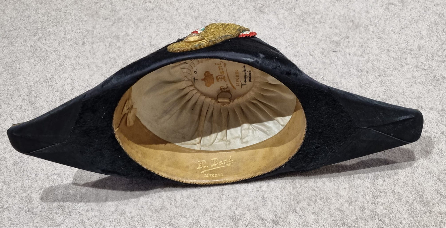 SOLD! Inter War to WW2 Italian Navy Officer’s Bicorne, Regia Marina