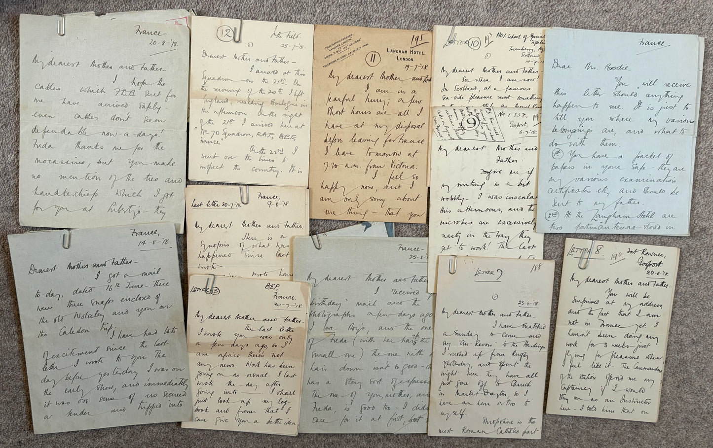 SOLD! Historically significant RFC Logbook Group to South African Pilot, Lieutenant John Arnold Spilhaus (KIA), 70 Squadron