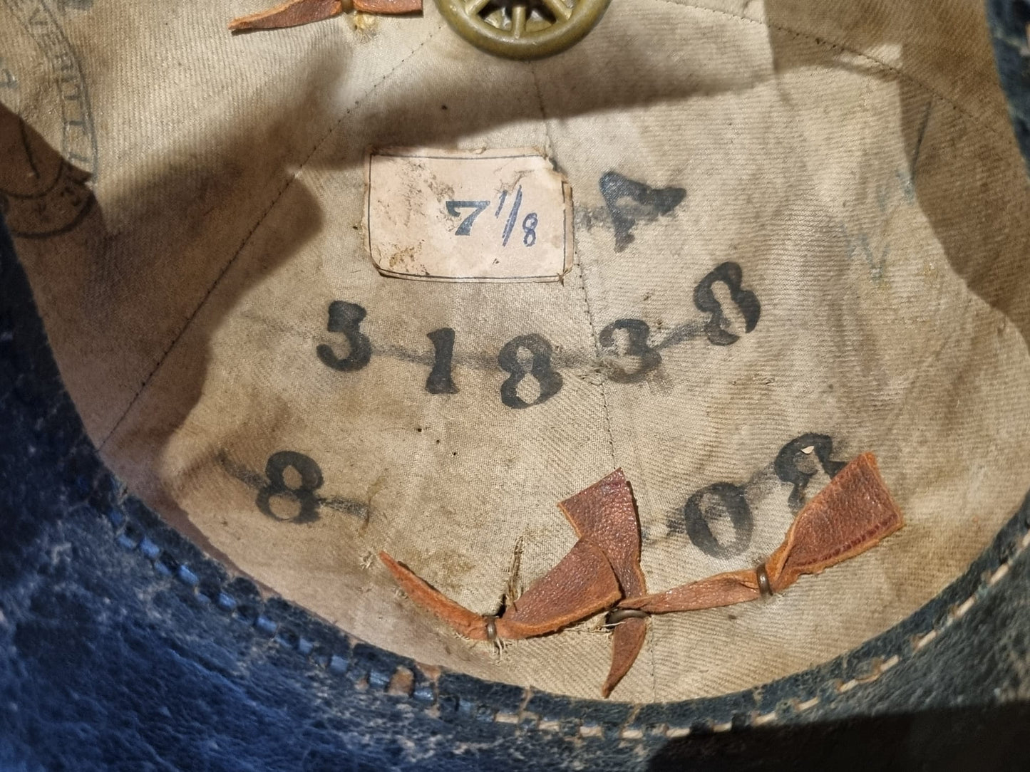 SOLD! Pre WW1 (Edwardian) East Surrey Regiment Enlisted Man's Home Service Helmet, Dated 1907