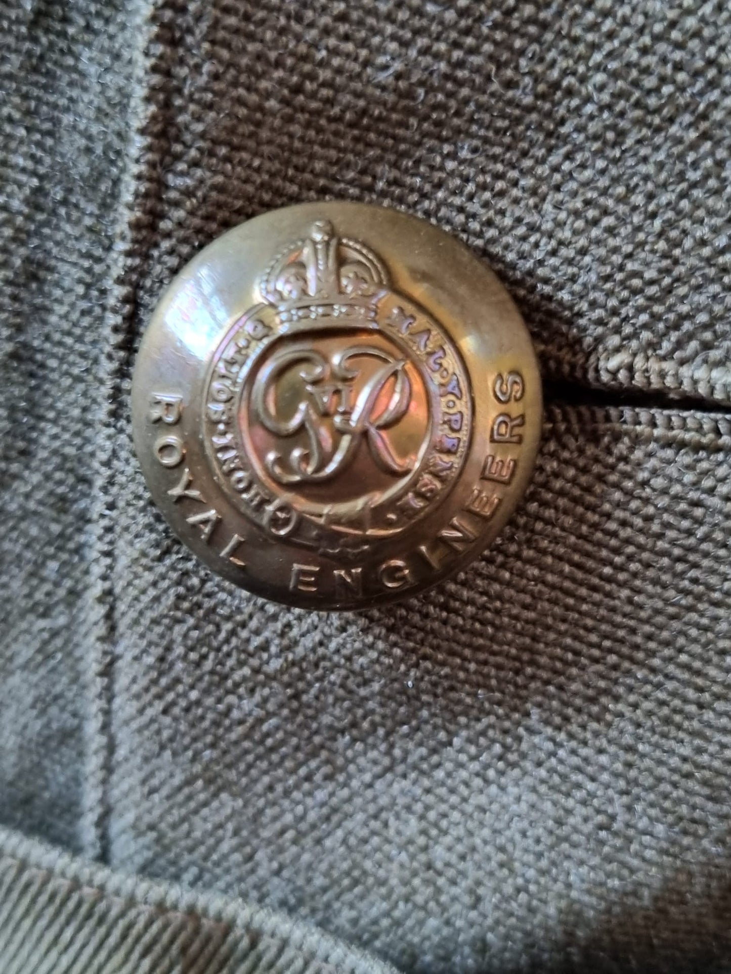 SOLD! WW2 British Army Lieutenant’s Royal Engineers Tunic, Dated 1940