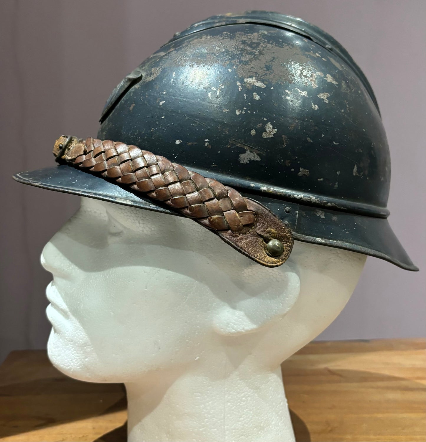 WW1 French Chasseur Officer’s M15 ‘Adrian’ Helmet