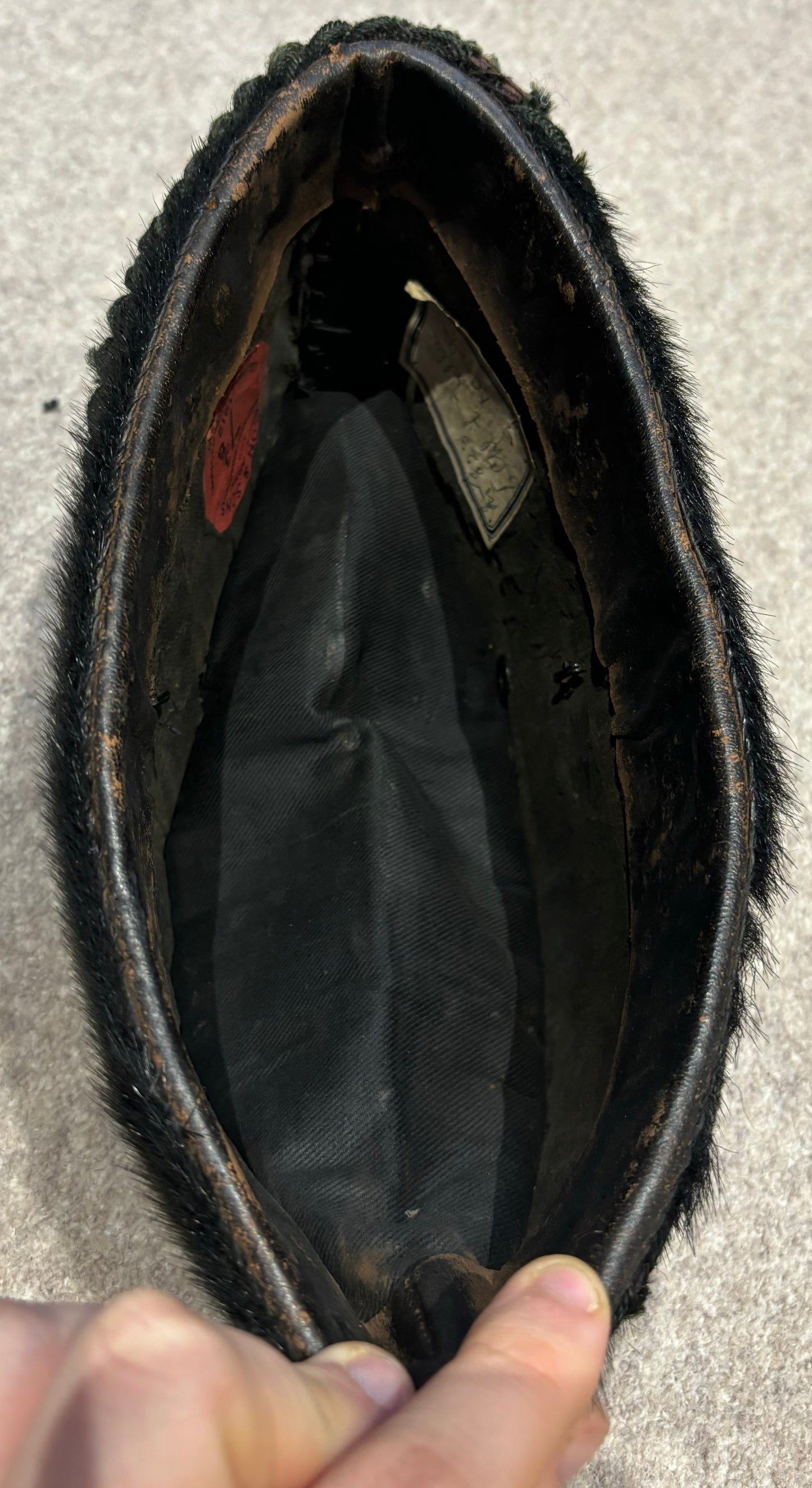 SOLD! Pre-WW1 Buckinghamshire Battalion (Ox and Bucks Light Infantry) Sealskin OR’s Rifles Busby