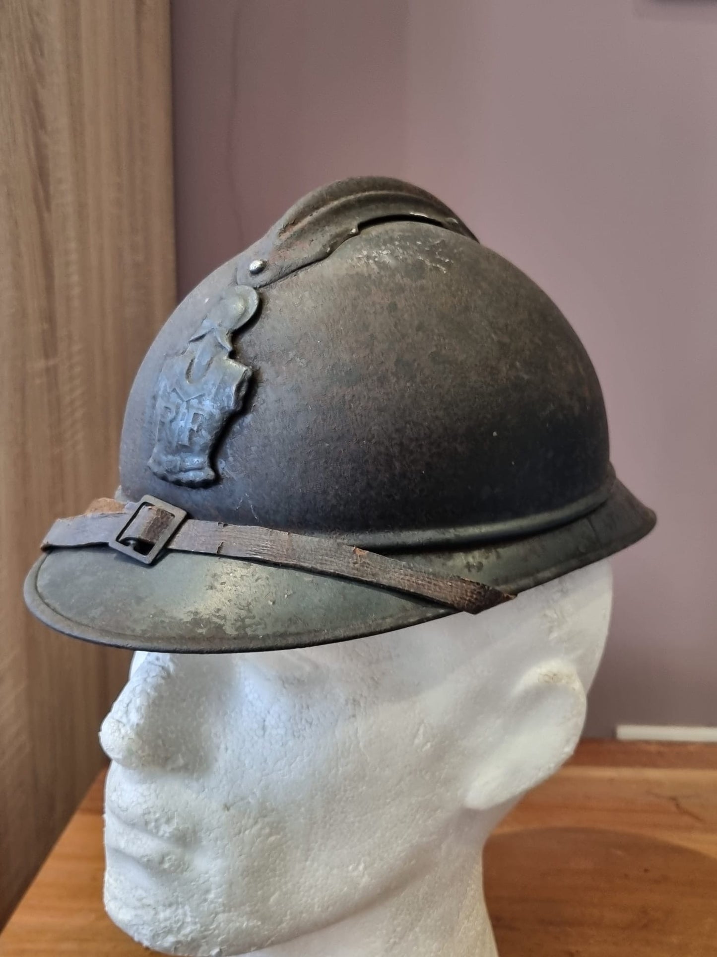 SOLD! WW1 French Engineers M15 ‘Adrian’ Helmet- Named