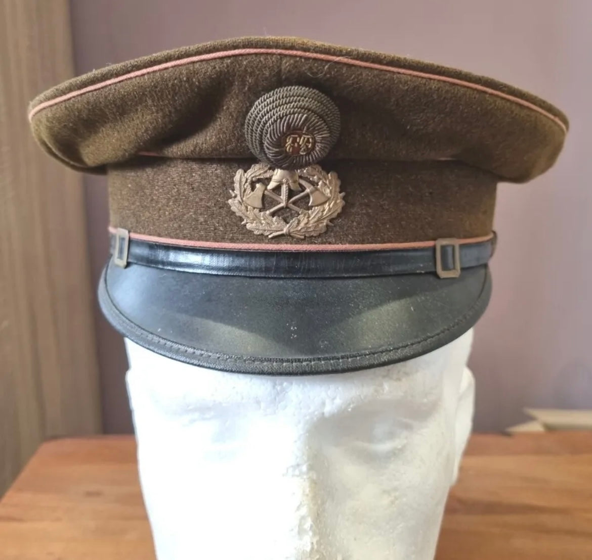 Rare Interwar Austrian Freiwillige Feuerwehr (Fire Volunteers) Visor Cap