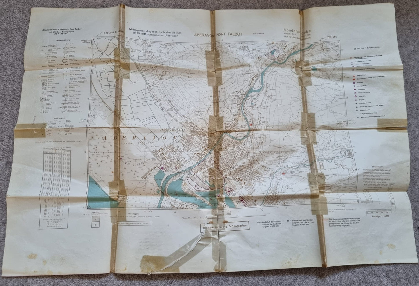 SOLD! WW2 German M35 Map Case and Maps