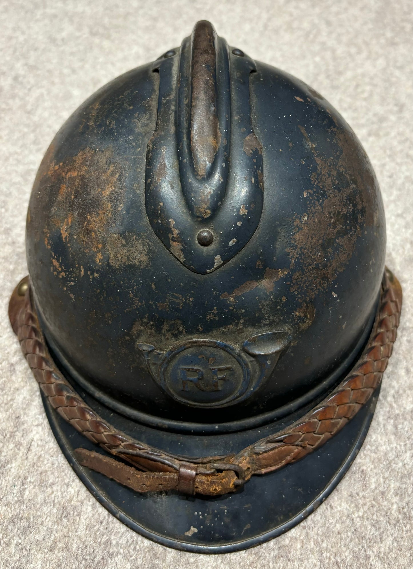 WW1 French Chasseur Officer’s M15 ‘Adrian’ Helmet