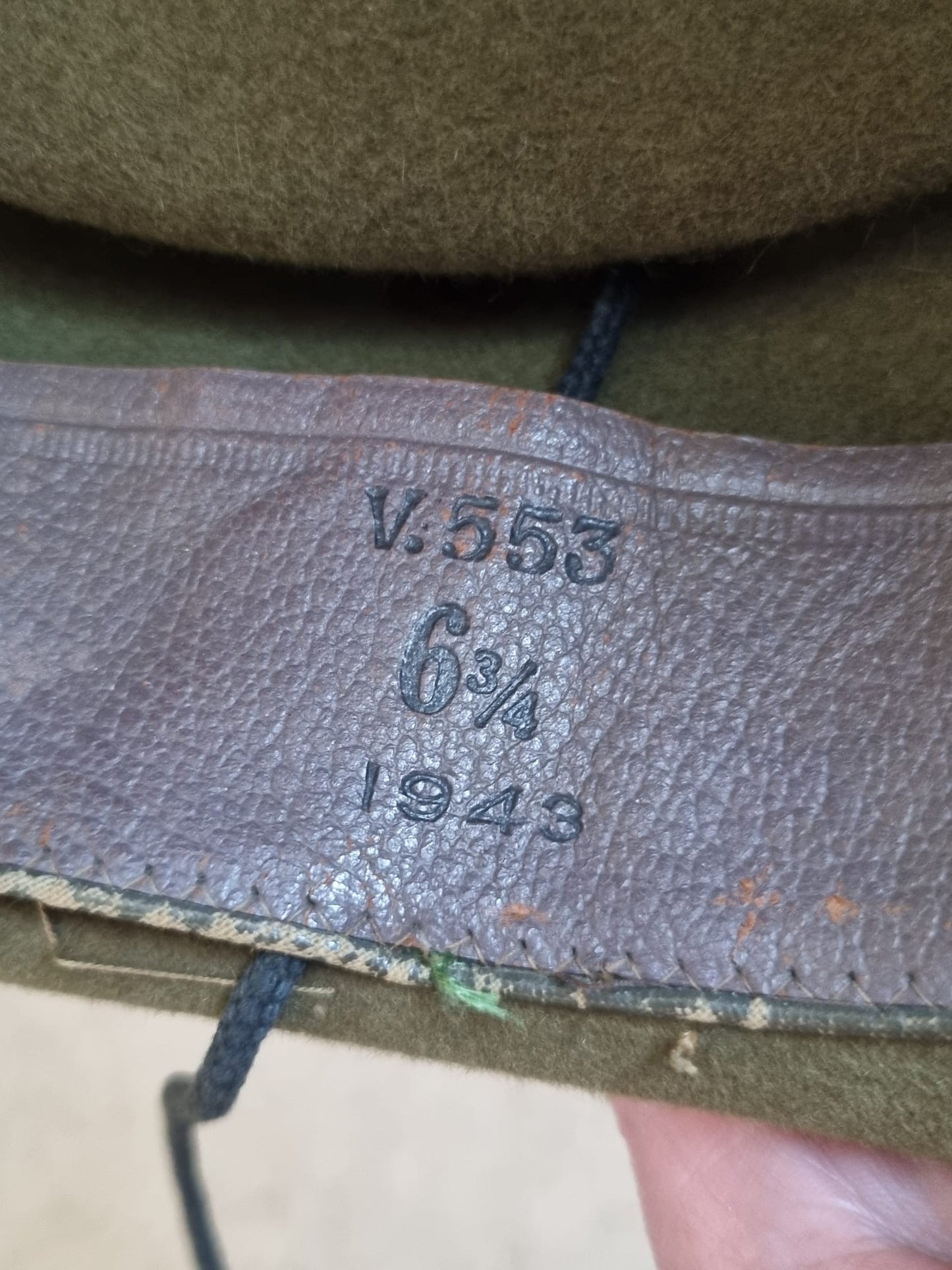WW2 Royal Australian Air Force (RAAF) Slouch Hat, Dated 1943