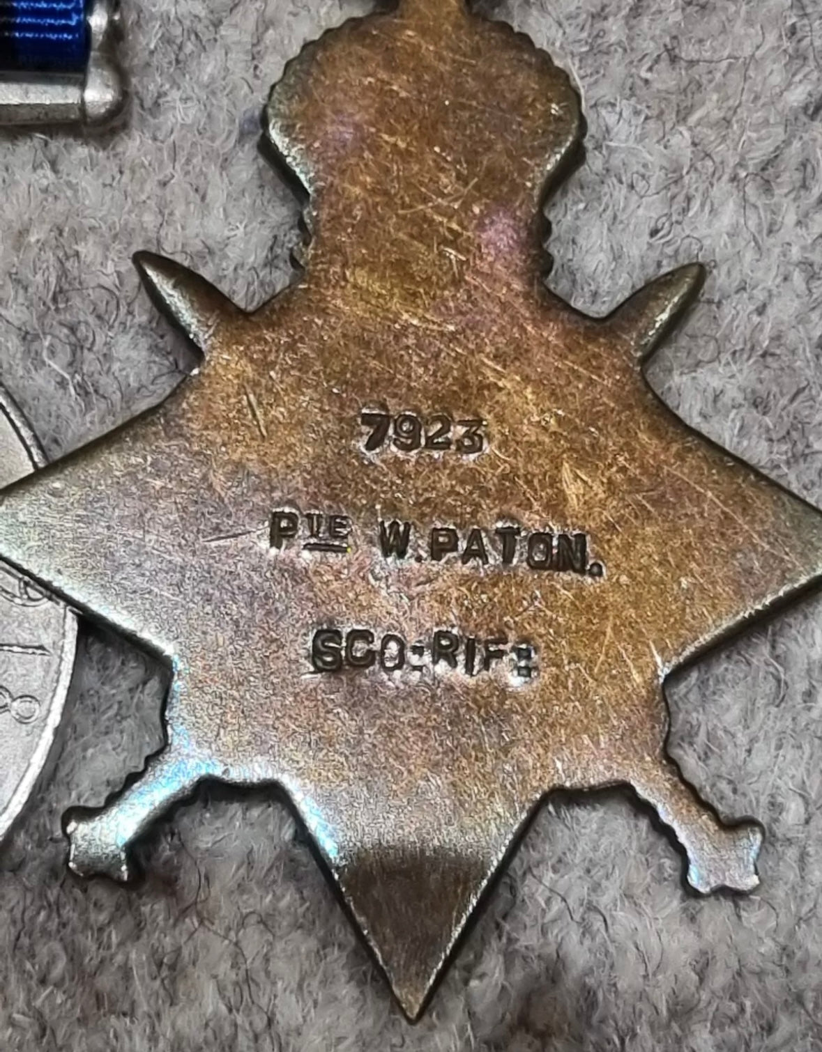 SOLD! WW1 Territorial Efficiency Medal Group to Sergeant William Paton, 1/8th Cameronians (Scottish Rifles), WIA x2, Gallipoli
