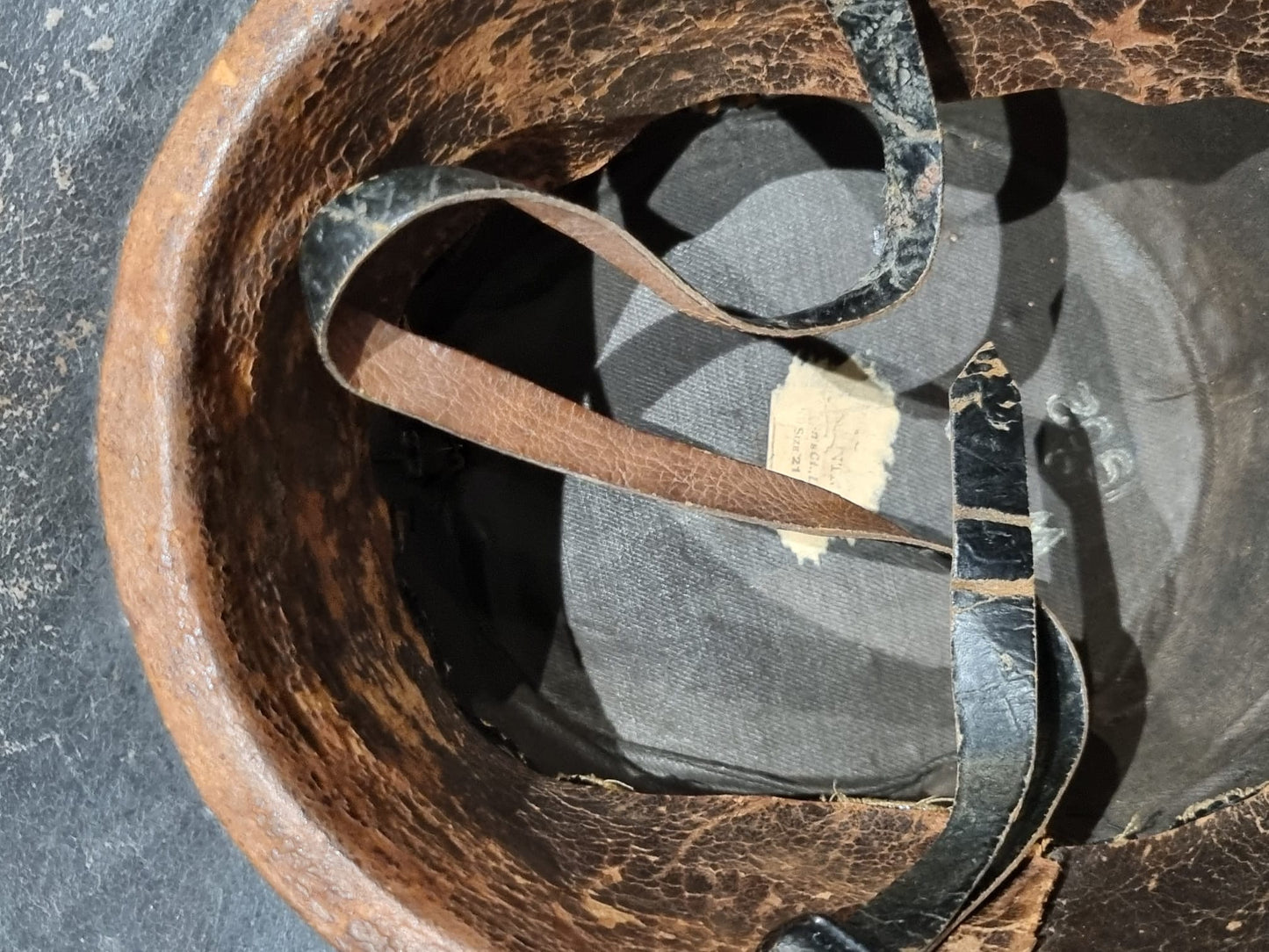 SOLD! Pre WW1 British Highland Light Infantry Officer’s Shako, Dated 1902