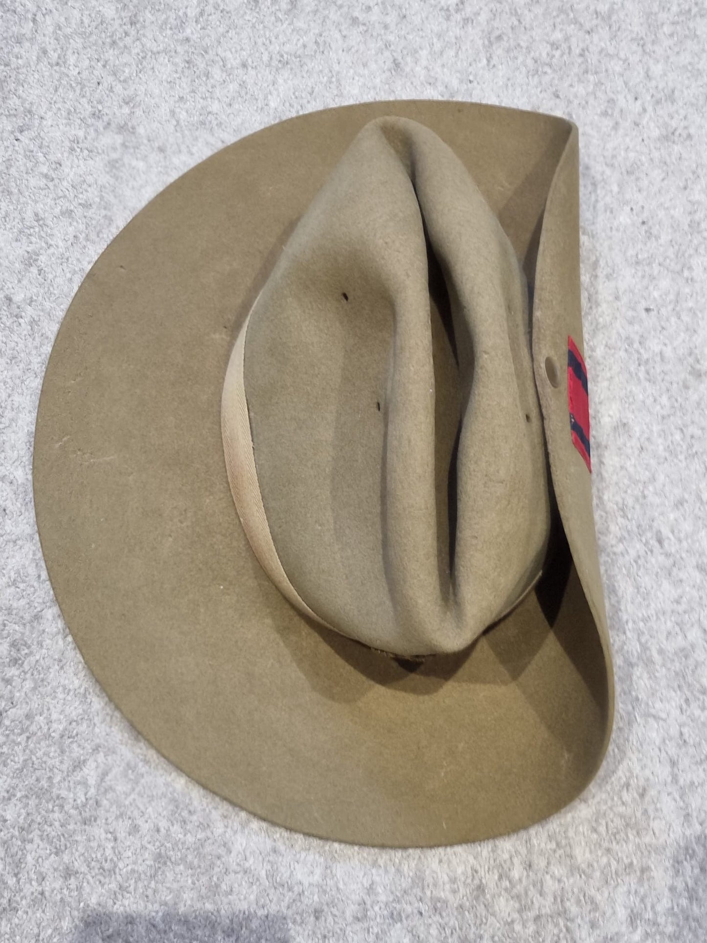 WW2 British Royal Engineers Slouch Hat, Dated 1943