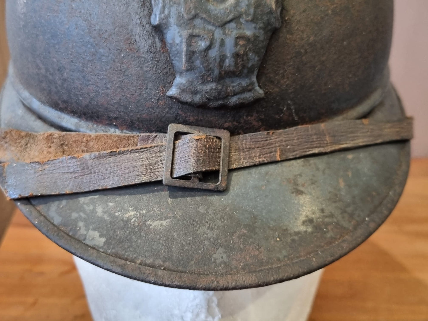 SOLD! WW1 French Engineers M15 ‘Adrian’ Helmet- Named