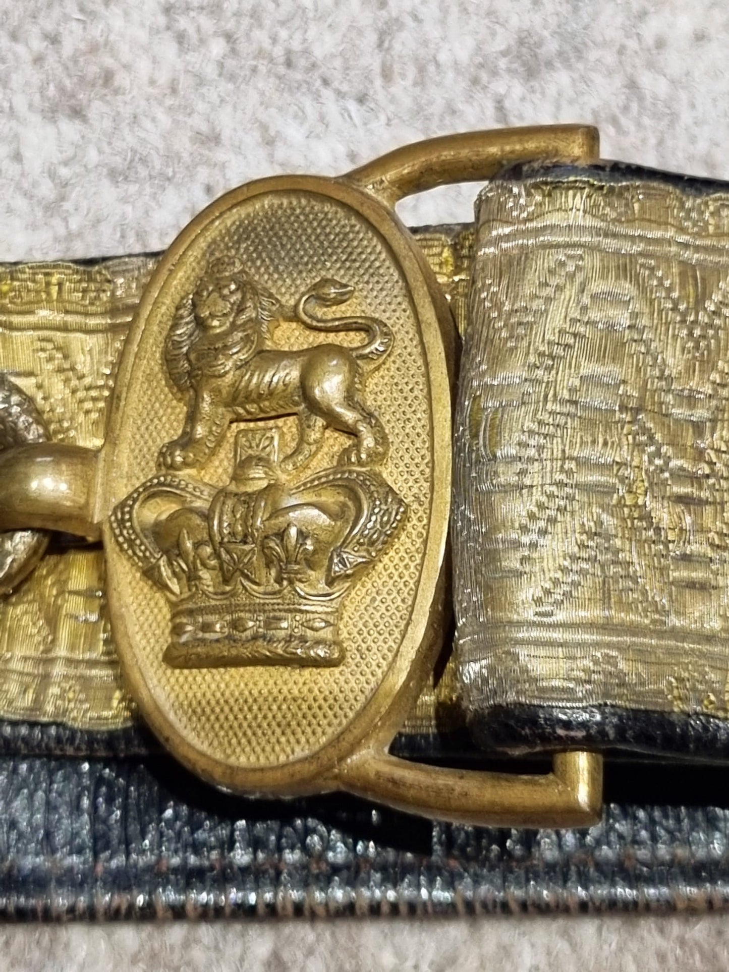 SOLD! Victorian Royal Artillery Officer’s Full Dress Belt and Hanger